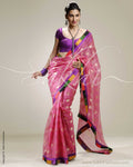 SR-0199 Pink & Gold Kota Silk Saree