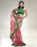 SR-0204 Pink Organza Saree