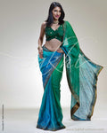 SR-0205 Blue & Green Kota Silk Saree
