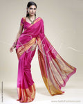 SR-0266 Pink & Gold Uppada Sillk Saree