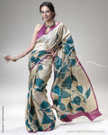SR-0286 Green Tussar Silk Saree
