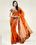 SR-0370 Chiffon Cutwork sari