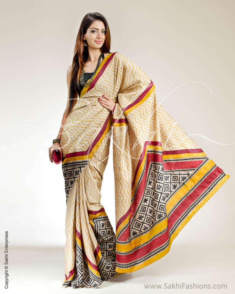 SR-0383 Kutch Tussar Sari