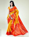 SR-0418 Mustard Pure Silk Saree
