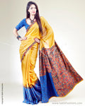 SR-0428 Mustard & Multi Pure Tussar Silk Saree