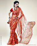 SR-0439 Red & Multi Pure Silk Kota Saree