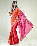 SR-0478 Pink & Multi Pure Tussar Silk Saree