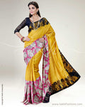 SR-0479 Mustard & Multi Pure Tussar Silk Saree