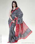 SR-0483 Tussar Cutwork Sari
