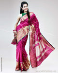 SR-0516 - Pink & Gold Pure Silk Kota Saree
