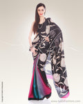 SR-0530 Black Tussar Silk Saree