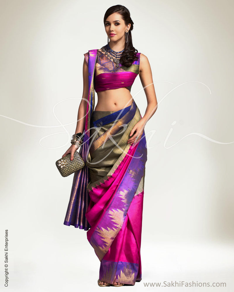 SR-0596 Half n Half Kanchi Saree