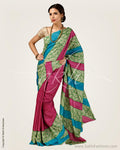 SR-0645 Tussar printed saree