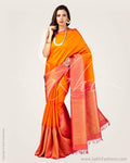 SR-0665 Orange Kanchi Saree