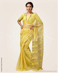 SR-0670 Yellow Cotton Saree