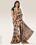 SR-0689 - Beige & Multi Silk & Cotton Saree