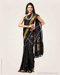 SR-0752 - Black & gold pure Kanchivaram silk saree