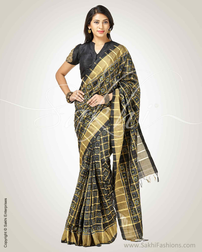 SR-0764 - Black pure Silk saree