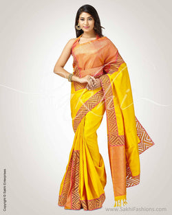 SR-0789 Yellow Kanchi Cutwork