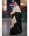 SR-0883M -Beige & green pure Tussar saree