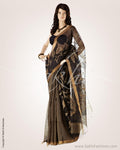 SRN-36697 - Black & Beige Pure Matka Silk Saree
