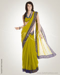 Green & Blue Georgette Saree