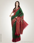 Maroon & Green Pure Kanchivaram Silk  Saree
