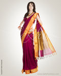 Pink & Mustard Pure Uppada Silk  Saree