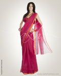 BGN-DH6 Pink & Gold Pure Silk Kota Saree