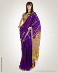 Violet  & Gold Pure Uppada Silk  Saree