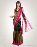 Black & Gold Pure Silk Kota Saree