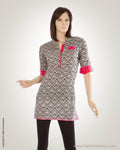 Cream & Multi Cotton Kurti