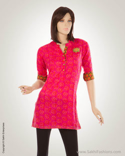 Sakhi By Kalki Fashion 34th Sleeve Heavy Rayon Embroidery Work Kurti
