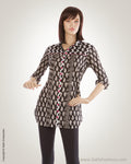 Black & White Cotton Kurti