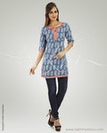 WW-0030 - Blue & Pink Pure Cotton Top