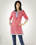 WWO-14773 - Pink & Blue Pure Cotton Top